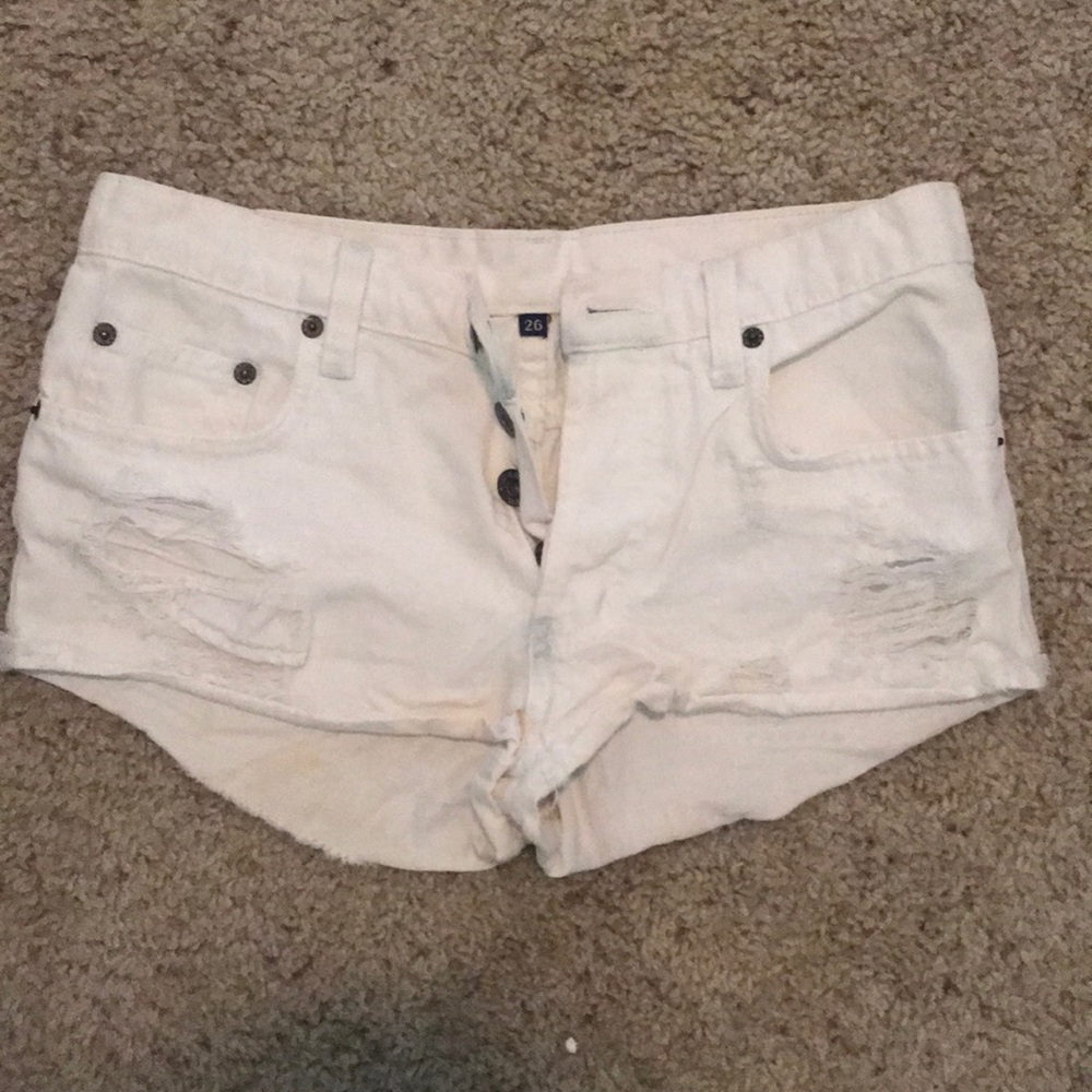 White Carmar denim shorts